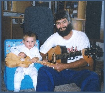  Devyn & Papa Playing Guitar 
